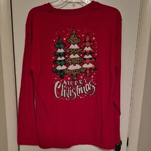 Southern Yall Sz Large  Merry Christmas Long Sleeve Shirt